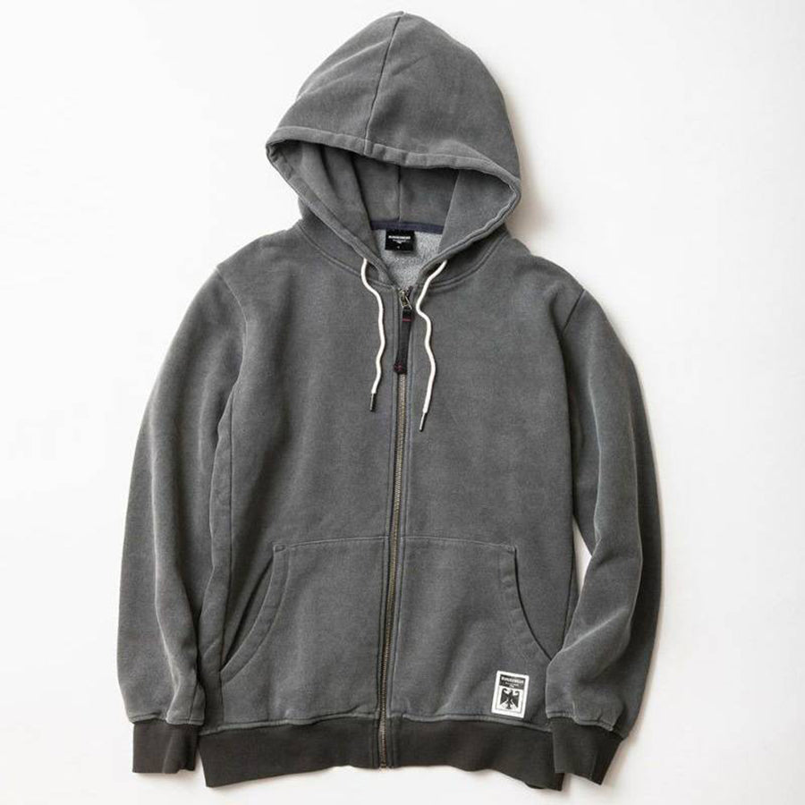 BUNDESWEAR ブンデスウェアー CAMO PIGMENT FULL ZIP HOODIE 迷彩ピグメントZIP-UPパーカー PARKA スウェット MILITARY ミリタリー 軍物 アメカジ