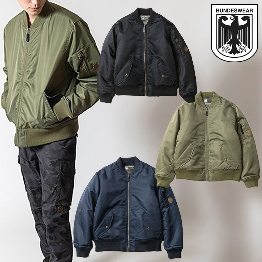 BUNDESWEAR Bundeswear MA-1 JACKET jacket BOMBER JACKET bomber jacket OUTER outer flight jacket MILITARY military army winter batting American casual