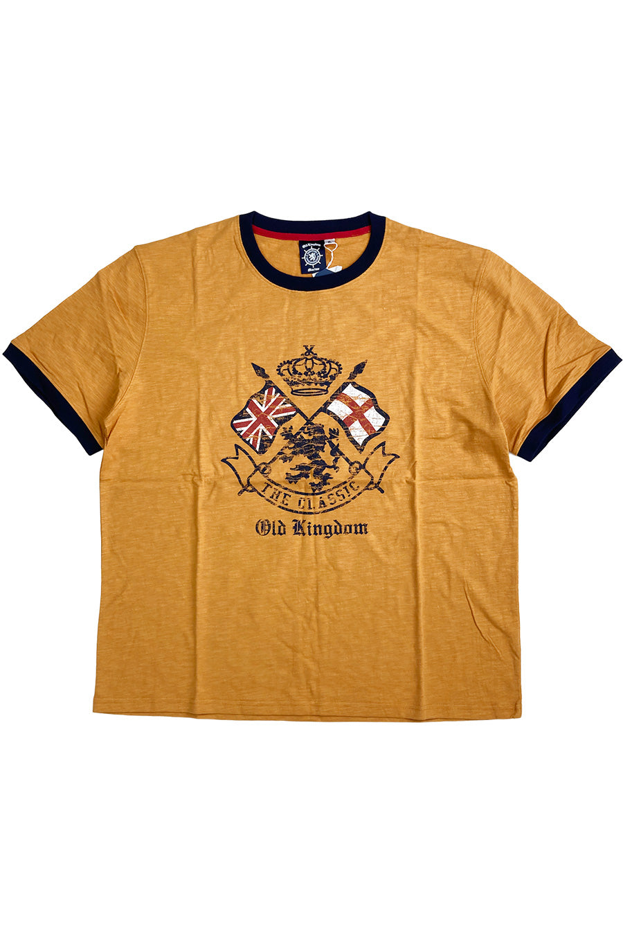 [Sale] [OUTLET] KING SIZE King Size BIG SIZE Big Size Slub Tenjiku Ringer T-shirt Large Size Loose 2L 3L 4L 5L 6L American Casual Casual