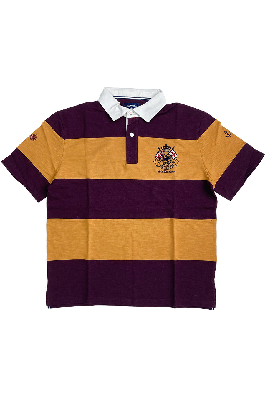 [Sale] [OUTLET] KING SIZE King size BIG SIZE Big size Slub Kanoko color scheme Rugby shirt Large size Loose 2L 3L 4L 5L 6L American Casual Casual Rugby