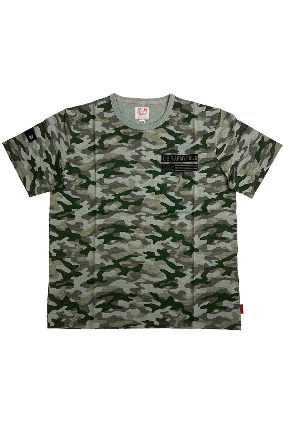 [Sale] [OUTLET] KING SIZE BIG SIZE Slub T-shirt camouflage pattern T-shirt Short sleeve T-shirt Large size Loose 3L 4L 5L 6L American Casual Casual Military