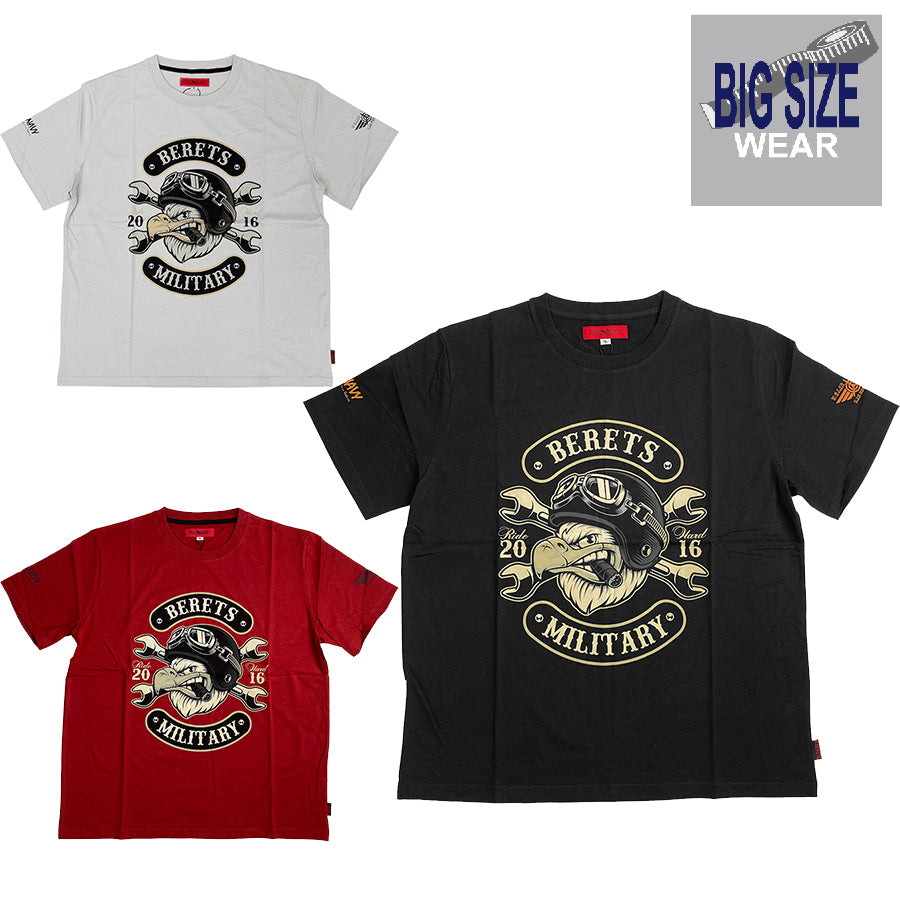 [Sale] [OUTLET] KING SIZE King Size BIG SIZE Big Size Military Print T-shirt Short Sleeve T-shirt Large Size Loose 2L 3L 4L 5L 6L American Casual Casual Military