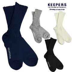 KEEPERS キーパース クォーターローゲージリブソックス 靴下 ソックス SOCKS クォーター丈 日本製 メンズ レディース アメカジ キャンプ アウトドア